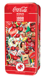 Puzzle Masterpieces: 1000 Piece  Wolds Smallest Puzzle in a Tin Coca-Cola