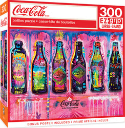 Puzzle Masterpieces:  300 piece EzGrip Coca-Cola – Bottles