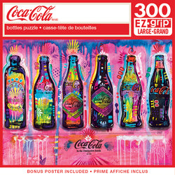 Puzzle Masterpieces:  300 piece EzGrip Coca-Cola – Bottles