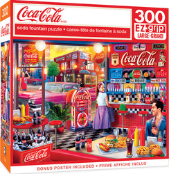 Puzzle Masterpieces:  300 piece EzGrip Coca-Cola - Soda Fountain