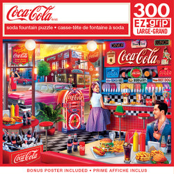 Puzzle Masterpieces:  300 piece EzGrip Coca-Cola - Soda Fountain