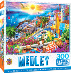 Puzzle Masterpieces:  300 piece EzGrip Medley - Santorini Sails