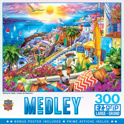 Puzzle Masterpieces:  300 piece EzGrip Medley - Santorini Sails