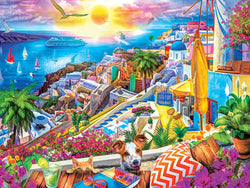 Puzzle Masterpieces:  300 piece EzGrip Medley - Santorini Sails