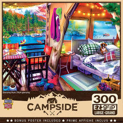 Puzzle Masterpieces:  300 piece EzGrip Campside - Glamping Style