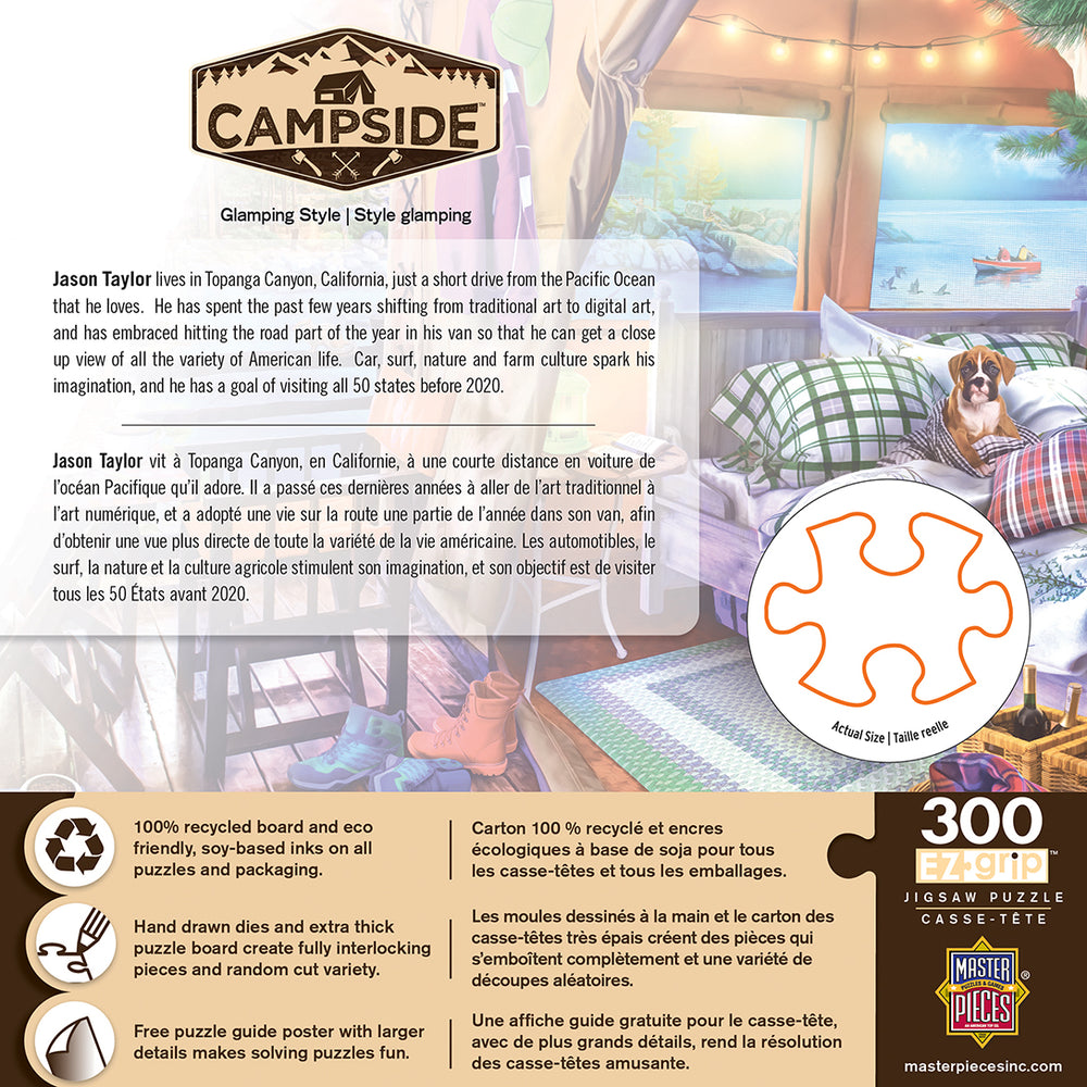Puzzle Masterpieces:  300 piece EzGrip Campside - Glamping Style