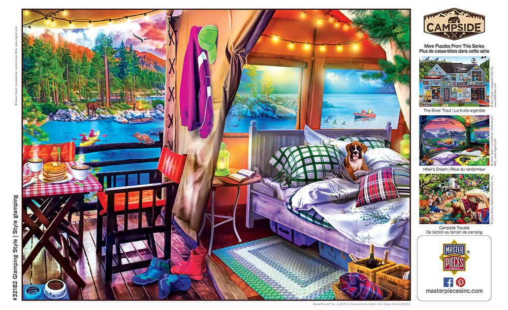 Puzzle Masterpieces:  300 piece EzGrip Campside - Glamping Style