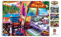 Puzzle Masterpieces:  300 piece EzGrip Campside - Glamping Style