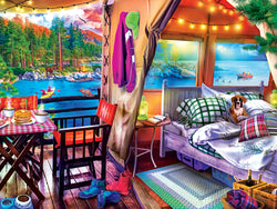 Puzzle Masterpieces:  300 piece EzGrip Campside - Glamping Style