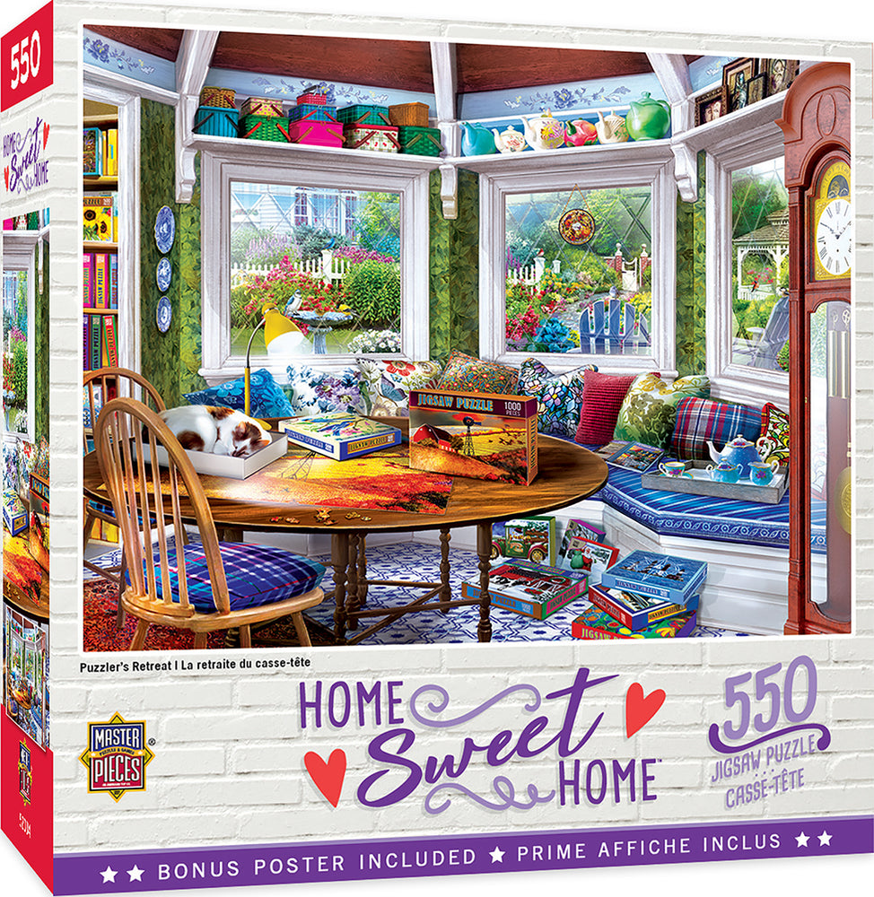 Puzzle Masterpieces:  550 Piece Home Sweet Home - Puzzler's Retreat