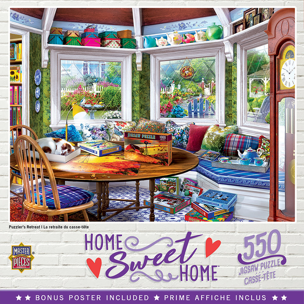 Puzzle Masterpieces:  550 Piece Home Sweet Home - Puzzler's Retreat