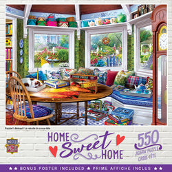 Puzzle Masterpieces:  550 Piece Home Sweet Home - Puzzler's Retreat
