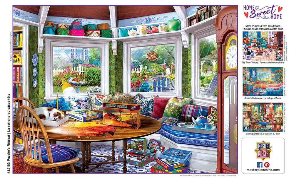Puzzle Masterpieces:  550 Piece Home Sweet Home - Puzzler's Retreat