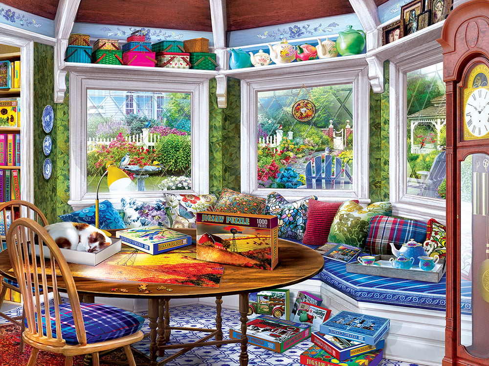 Puzzle Masterpieces:  550 Piece Home Sweet Home - Puzzler's Retreat