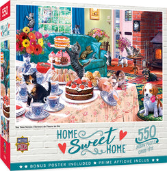 Puzzle Masterpieces:  550 Piece Home Sweet Home - Tea Time Terrors