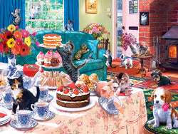 Puzzle Masterpieces:  550 Piece Home Sweet Home - Tea Time Terrors