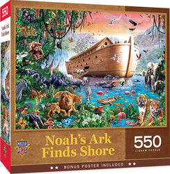 Puzzle Masterpieces:  550 Piece Inspirational - Noah’s Ark Finds Shore