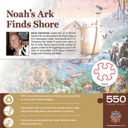 Puzzle Masterpieces:  550 Piece Inspirational - Noah’s Ark Finds Shore