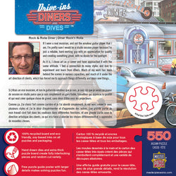 Puzzle Masterpieces:  550 Piece Drive-Ins, Diners and Dives - Rock & Rolla Diner