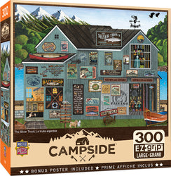 Puzzle Masterpieces:  300 piece EzGrip Campside - The Silver Trout