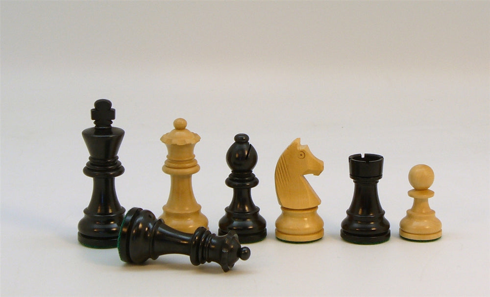 Chess Pieces 3.25in Black German Style - Double Queen