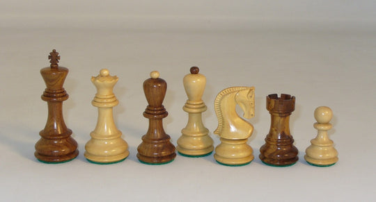 Chess Pieces 3.75 in Kikkerwood Old Russian Style - Opposite Tops