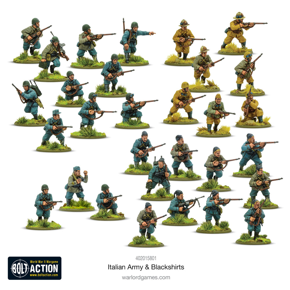 Bolt Action Italian: Starter Army - Army & Blackshirts