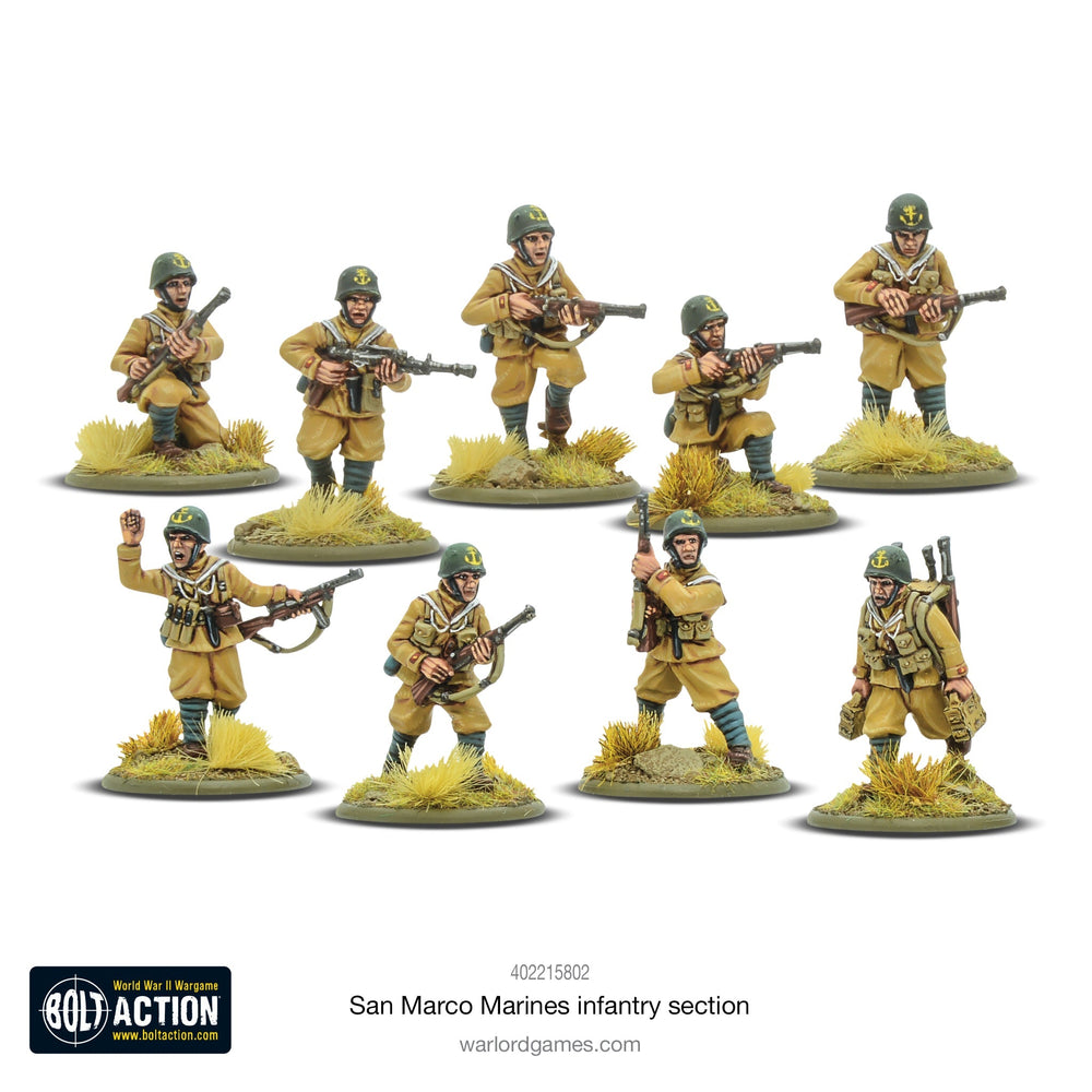 Bolt Action Italian: San Marco Marines Infantry Section