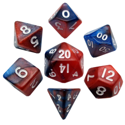 Dice Metallic Dice Co: Poly 7 Set Mini Combo