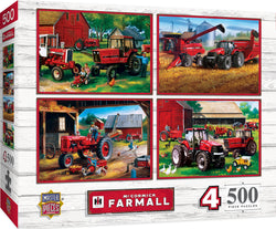 Puzzle Masterpieces:  500 Piece 4-Pack Farmall Case IH