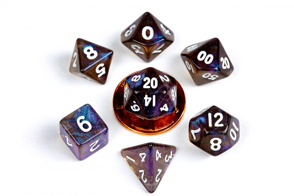Dice Metallic Dice Co: Poly 7 Set Mini Stardust