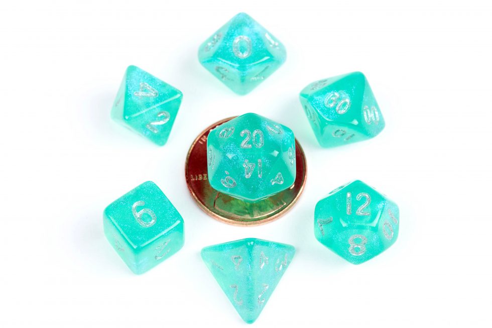 Dice Metallic Dice Co: Poly 7 Set Mini Stardust