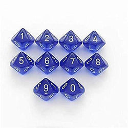 Dice Chessex: D10 Translucent Set of 10