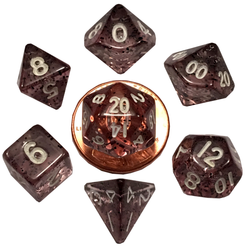Dice Metallic Dice Co: Poly 7 Set Mini Ethereal