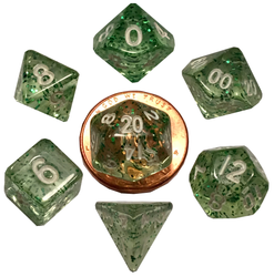 Dice Metallic Dice Co: Poly 7 Set Mini Ethereal