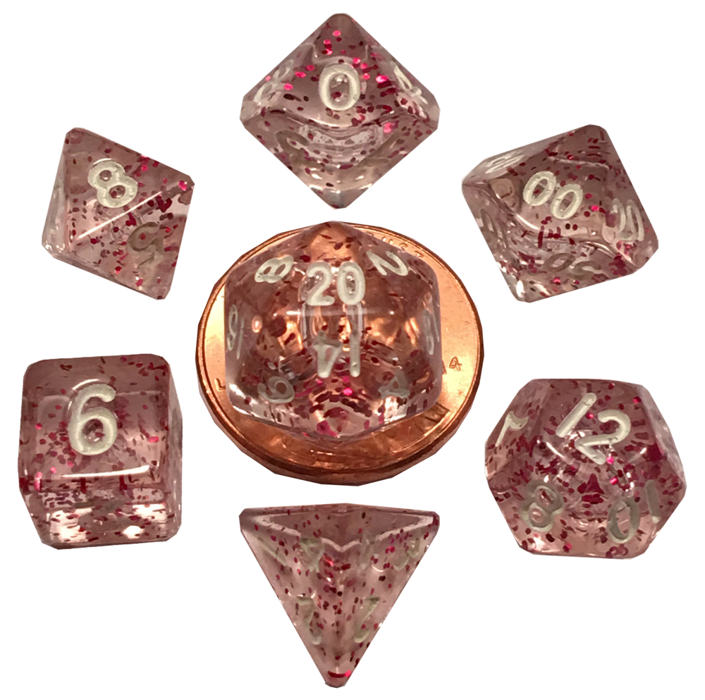 Dice Metallic Dice Co: Poly 7 Set Mini Ethereal