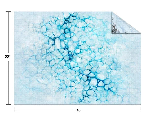 Gamemat Monster: 22" x 30" Ice/Tundra Adventure Mat