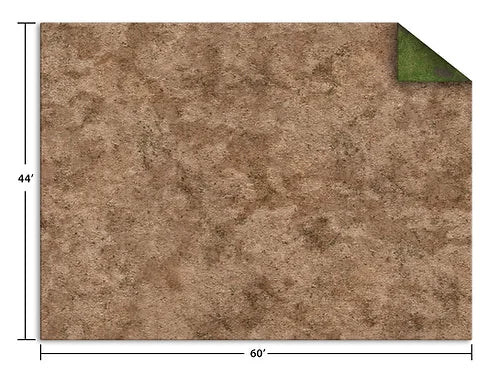 Gamemat Monster: 44" x 30" Broken Grassland/Desert Scrubland