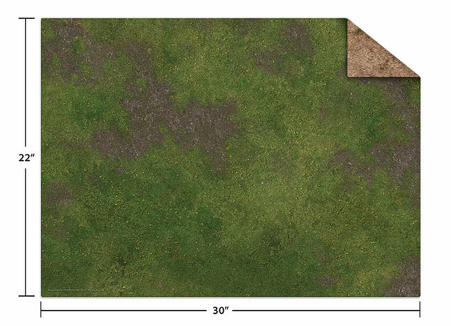 Game Mat Monster: 22" x 30" Broken Grassland/Desert Scrubland