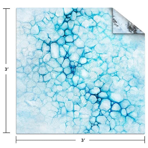 Gamemat Monster: 3' x 3' Ice/Tundra