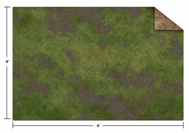 Game Mat Monster: 6' x 4' Broken Grassland/Desert Scrubland
