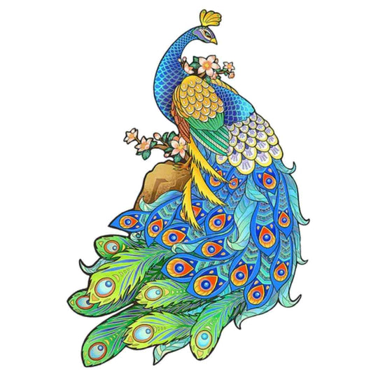 Puzzle Craft-Hub: Blue Peacock