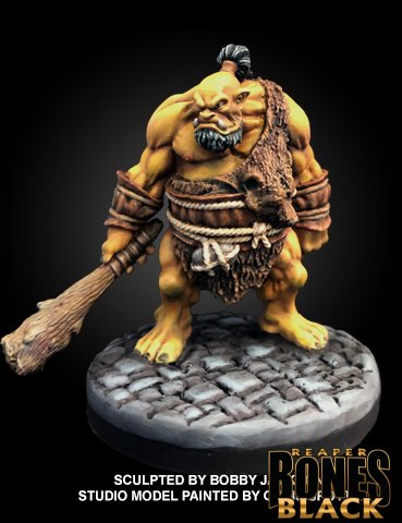 Mini Reaper Black: Ogre Chieftan Garghuk