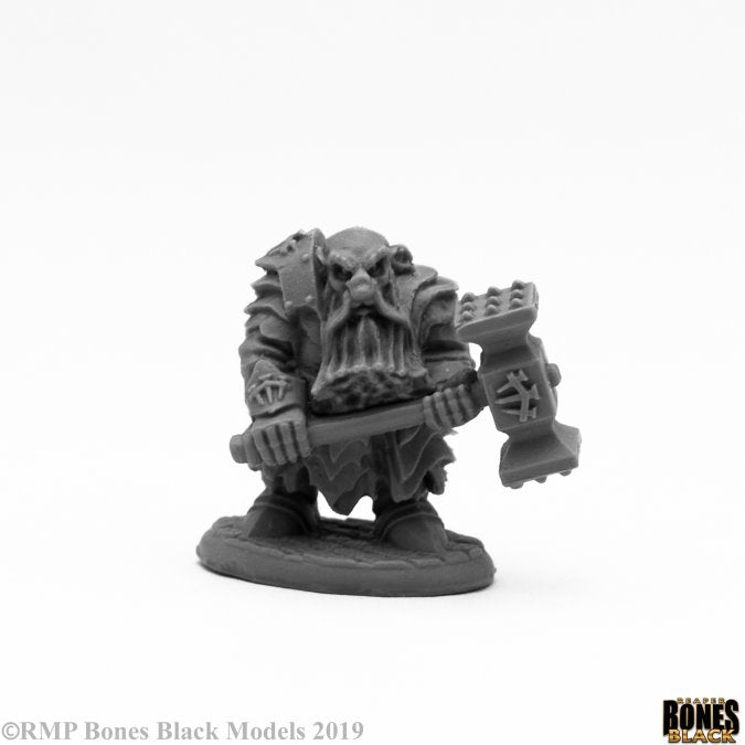 Mini Reaper Bones Black: Dark Dwarf Pounder