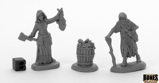 Mini Reaper Bones Black: Dreadmere: Fishwife & Crone(2)
