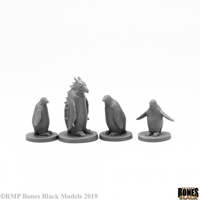 Mini Reaper Bones Black: Penguin Attack Pk (4)