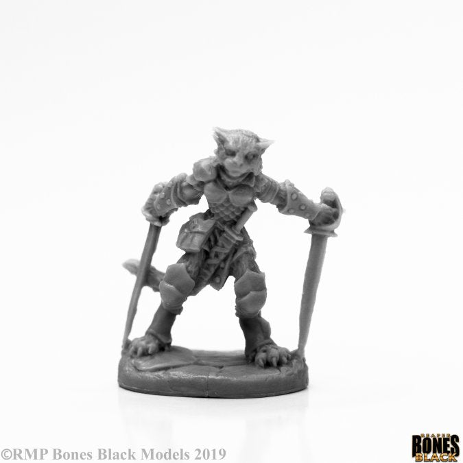 Mini Reaper Bones Black: Catfolk Rogue
