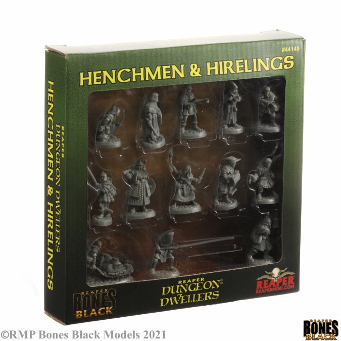 Mini Reaper Bones Black: Henchmen and Hirelings Boxed Set