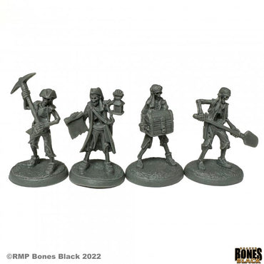 Mini Reaper Bones Black: Skeletal Treasure Crew (4)