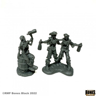Mini Reaper Bones Black: Skeletal Rum Runners (2)